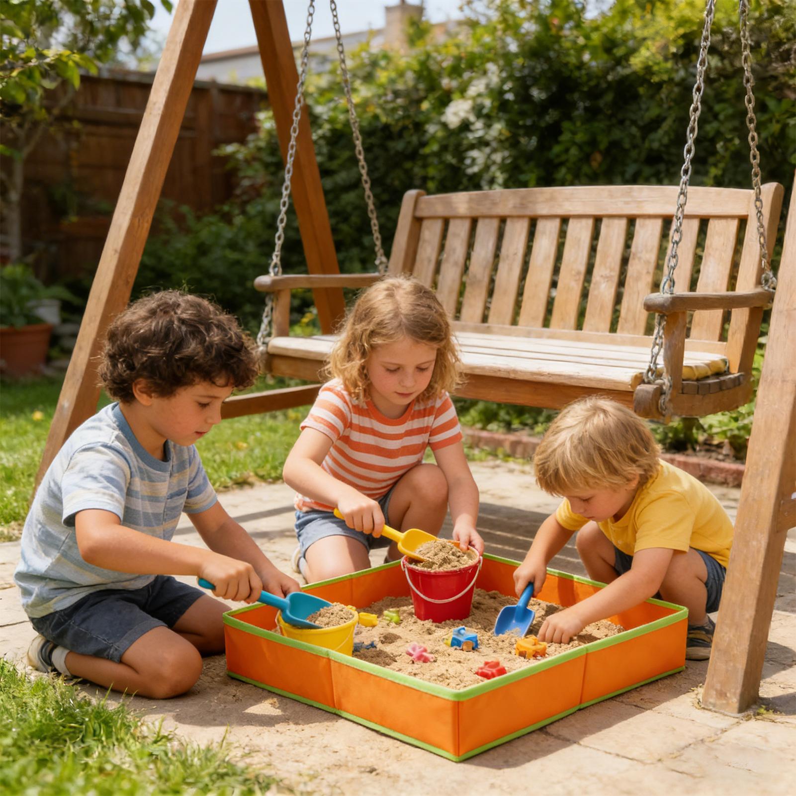 Kids Outdoor Tunnel - 1 Stück Sandtisch für Kinder Sandpool-Spielzeug