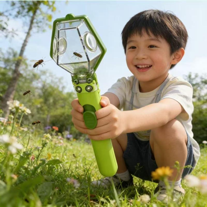 Kids Outdoor Education - 2-fache Vergrößerungslupe Insektenfänger Insektenbeobachtungsbox für Kinder