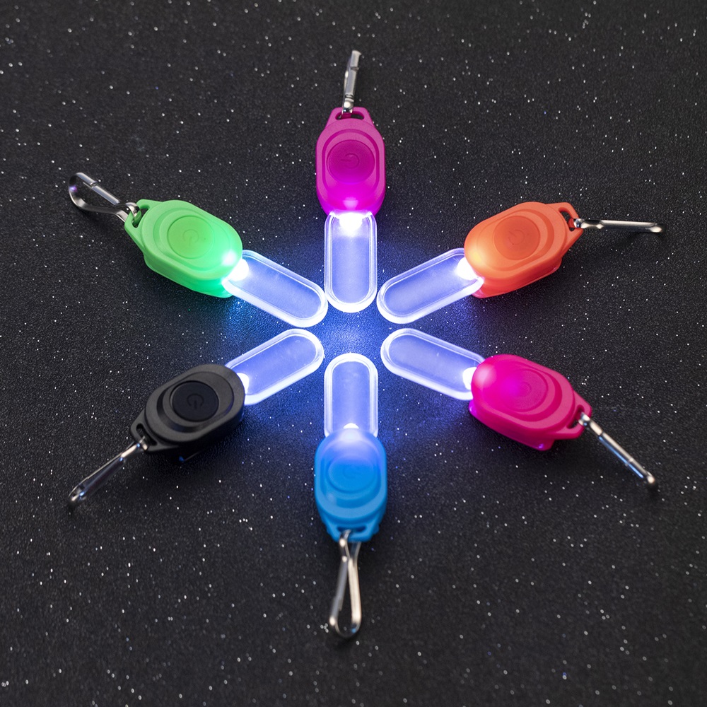 Kids Outdoor Movie Night - Mini-LED-Nachtblinklicht mit Reißverschluss, Schlüsselanhänger-Licht für Spaziergänge