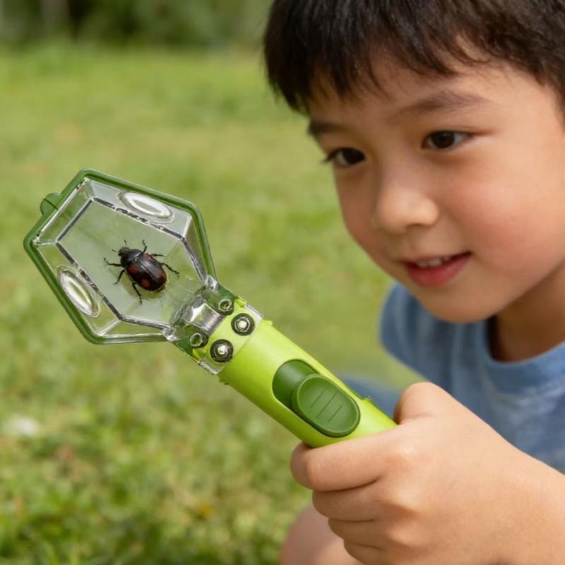 Kids Outdoor Education - Kinder-Beobachtungsbox mit Vergrößerungsglas und Insektenfänger, Lernspielzeug
