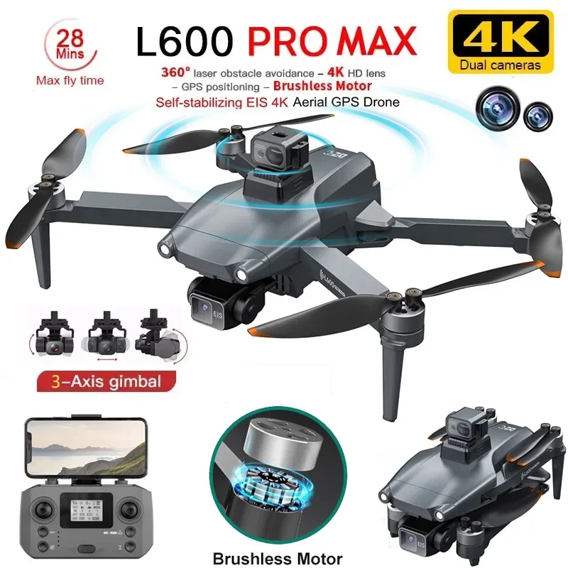 Kids Outdoor Toy Storage - L600 PRO MAX GPS Drone Professionelle