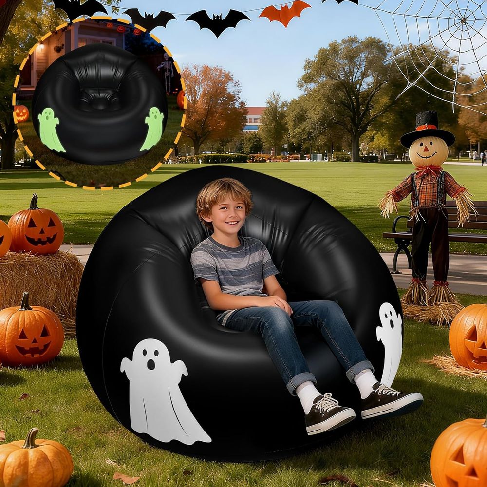 Kids Outdoor Movie Night - Sitzsack-Sofa oder Kinder-Sitzsack mit Leuchteffekt im