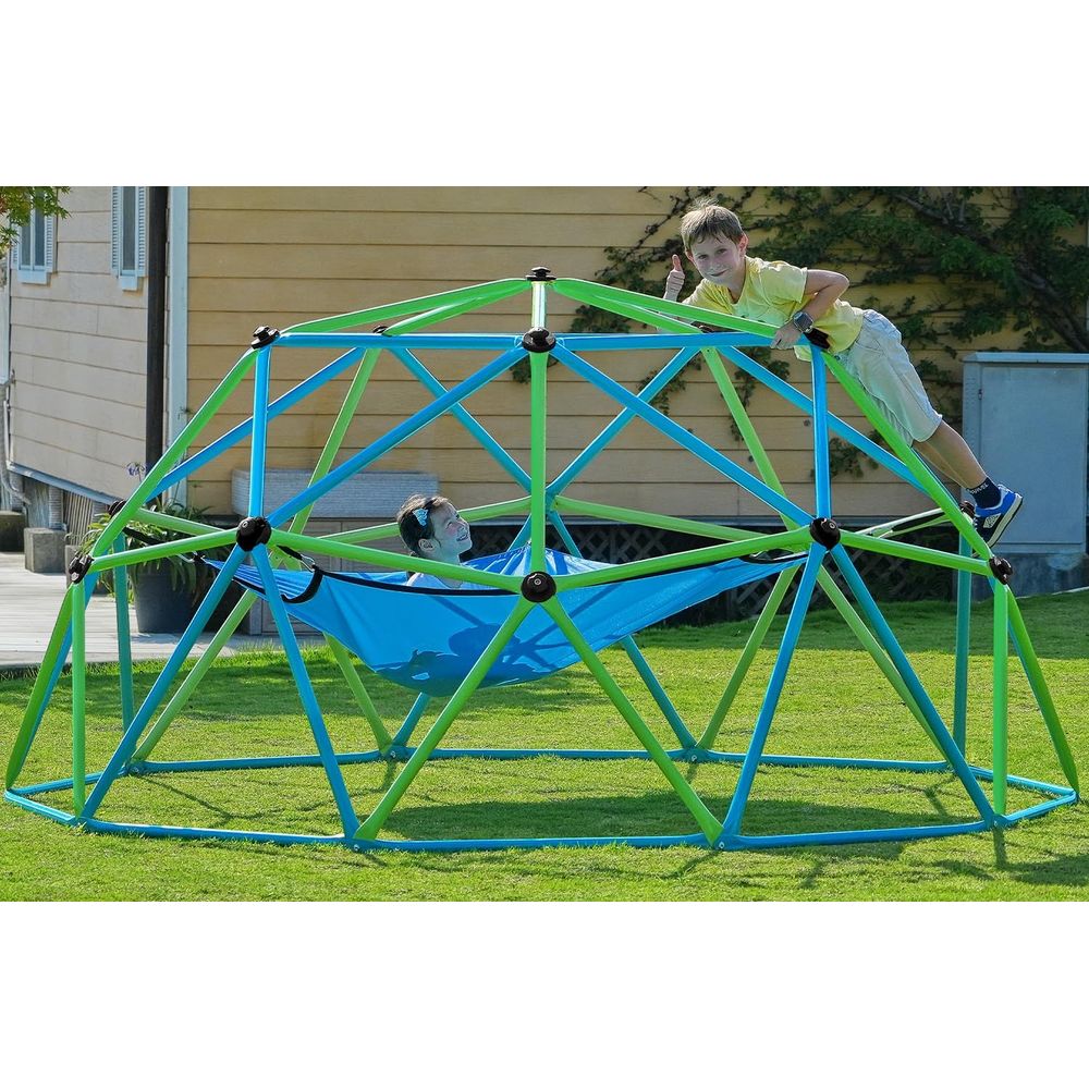 Kids Outdoor Dome Climber - Zupapa10T ClimDome mit Hängematte, Tragkraft bis