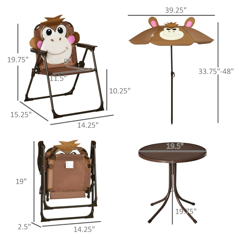 Niedliches Affen-Kinder-Terras – Kids Outdoor Lawn Chair Bewertung und Preis