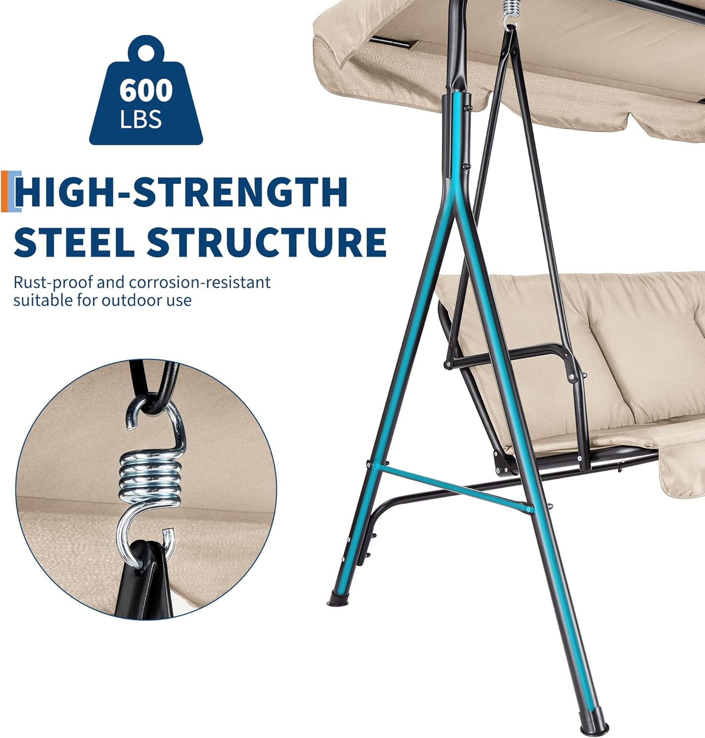 Outdoor-Schaukelstuhl mit vers – Kids Outdoor Lawn Chair Bewertung und Preis