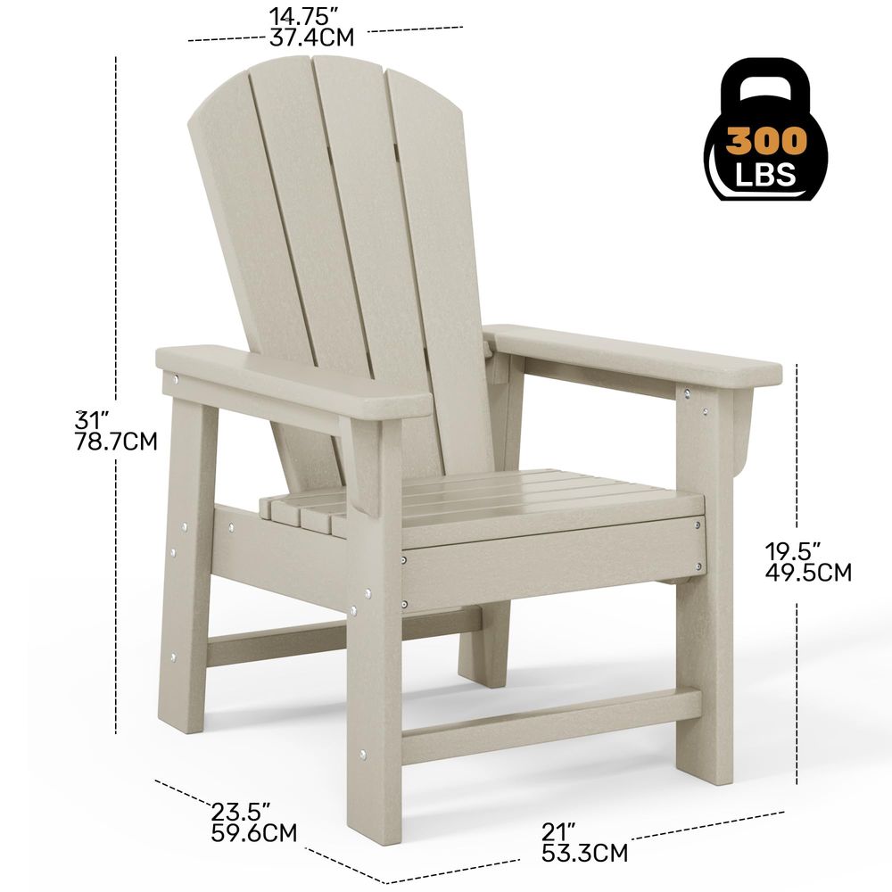 Kinder-Adirondack-Stuhl-Set, 4 – Kids Outdoor Lawn Chair Bewertung und Preis