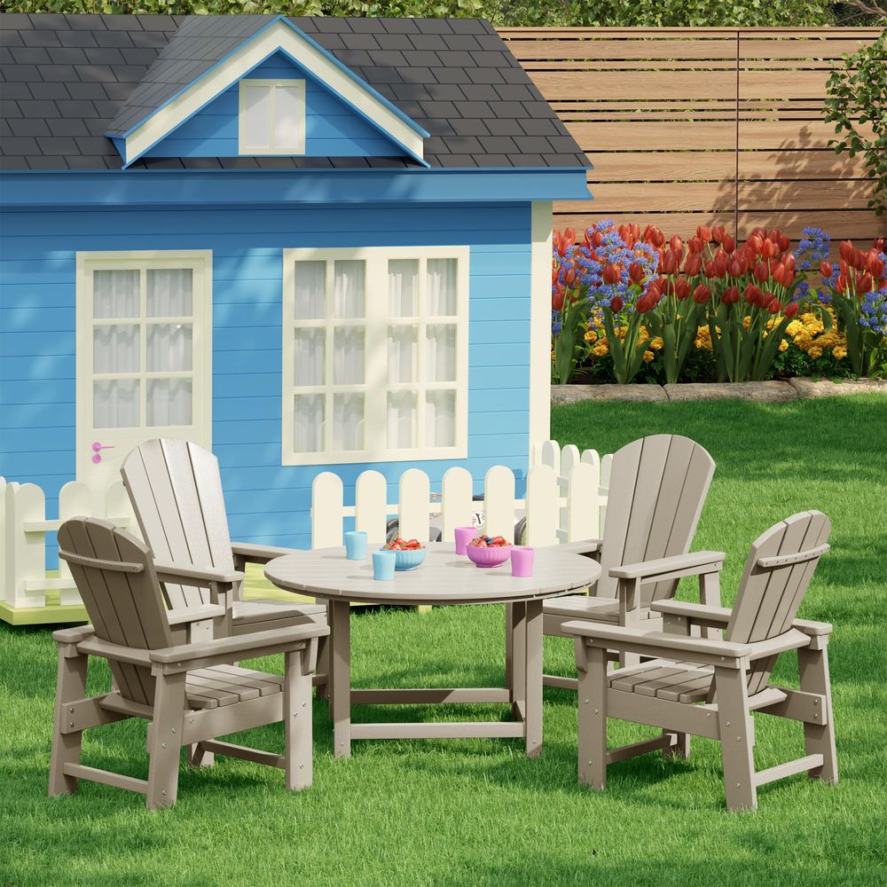 Kinder-Adirondack-Stuhl-Set, 4 – Kids Outdoor Lawn Chair Bewertung und Preis