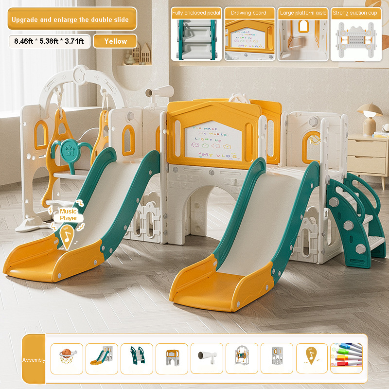 Doppelrutsche-Set für Kleinkin – Kids Outdoor Tunnel Bewertung und Preis